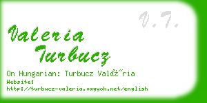 valeria turbucz business card